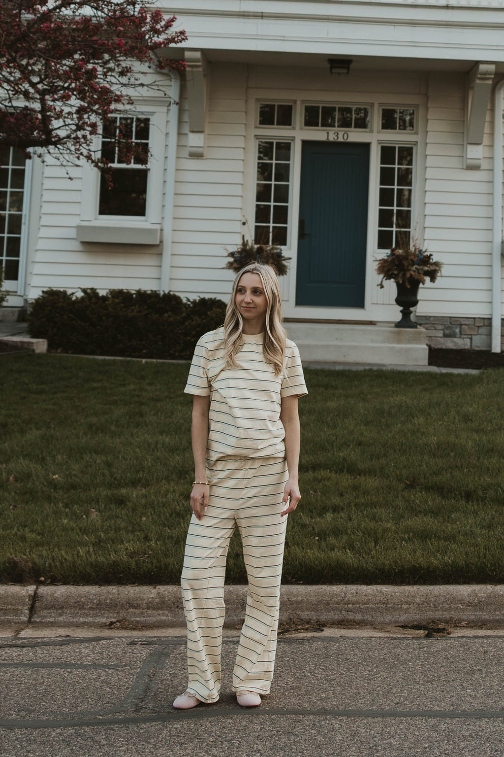 Seaside Logo Pants Yellow Stripe