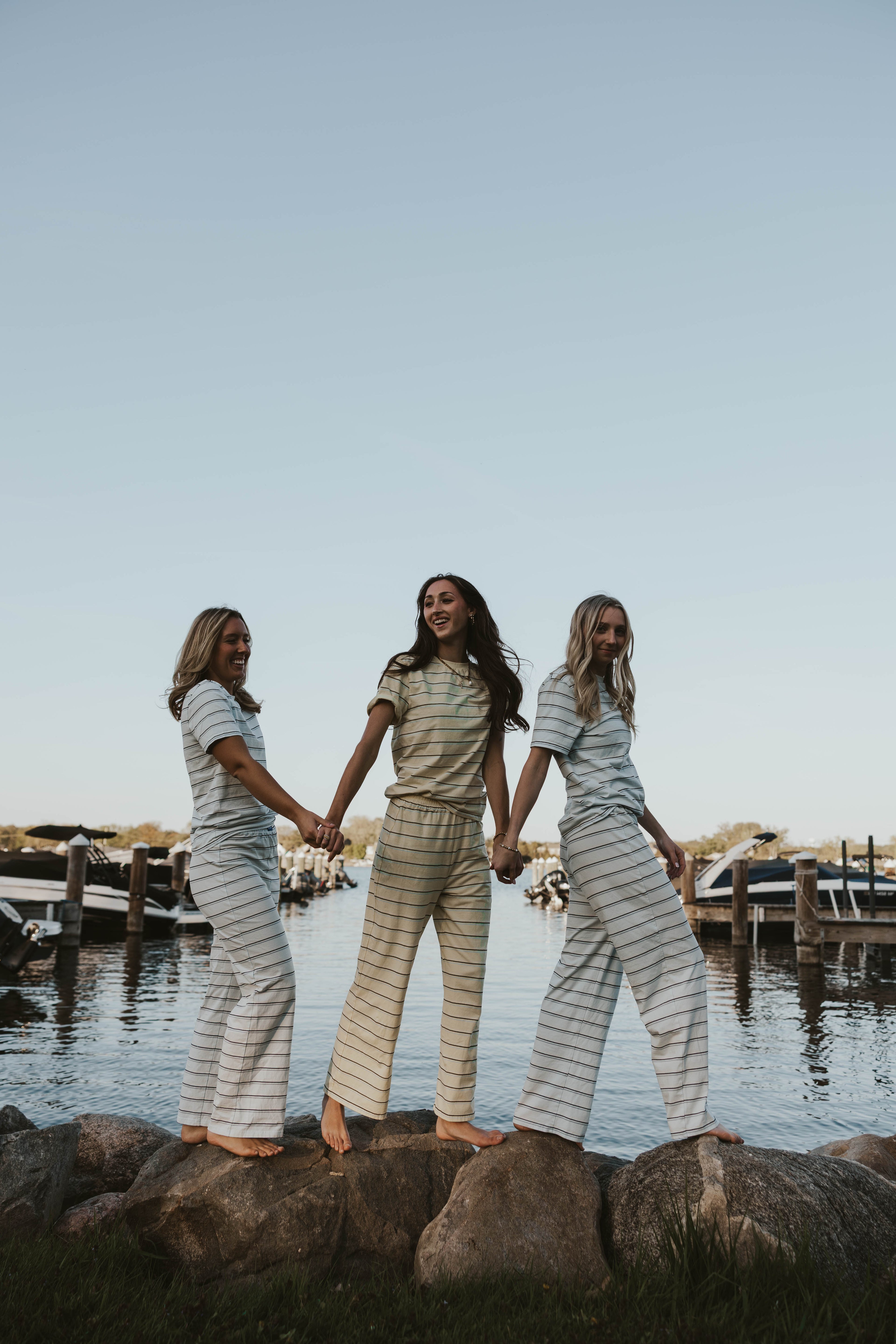 Seaside Logo Pants Blue Stripe