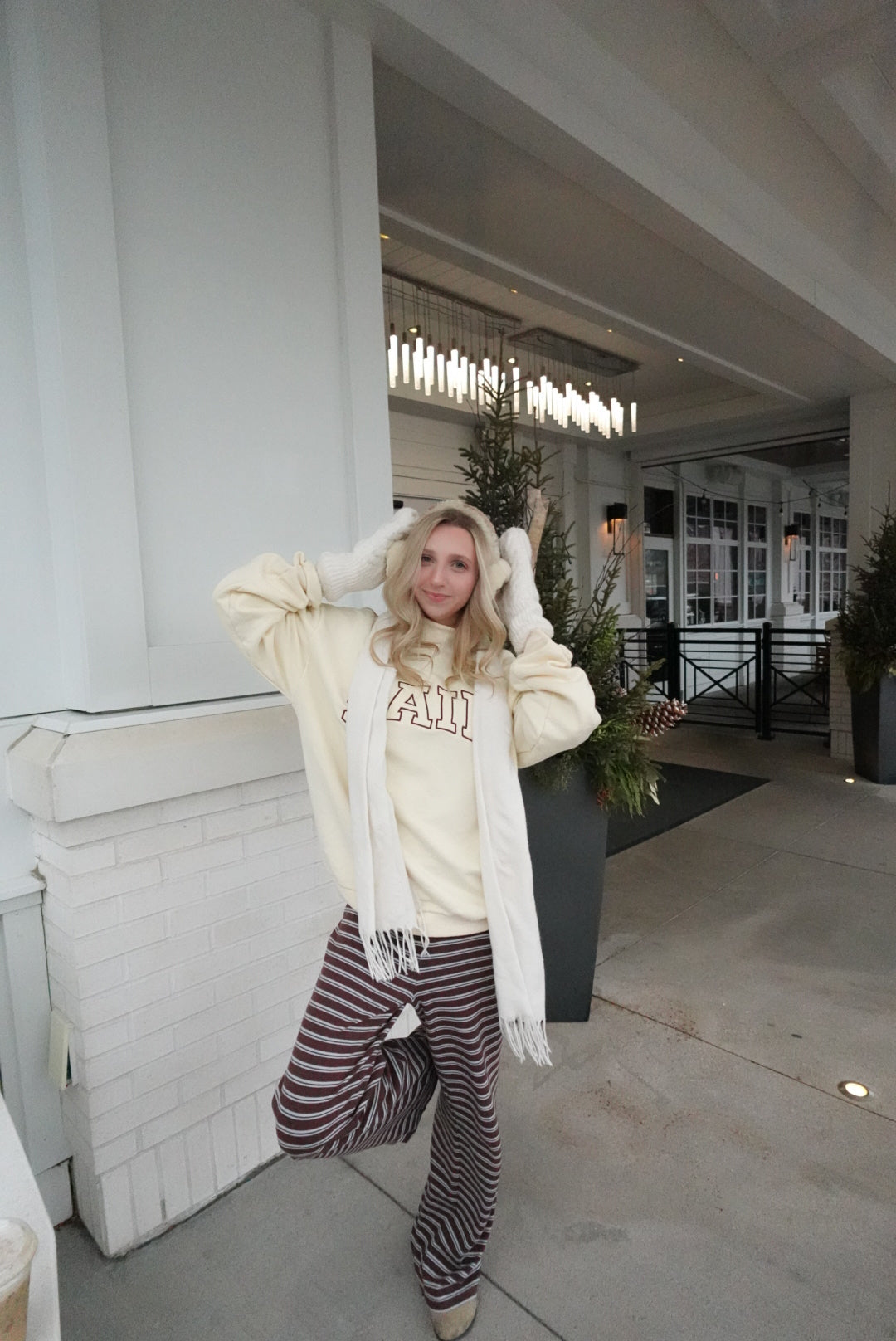 Striped Logo Pants