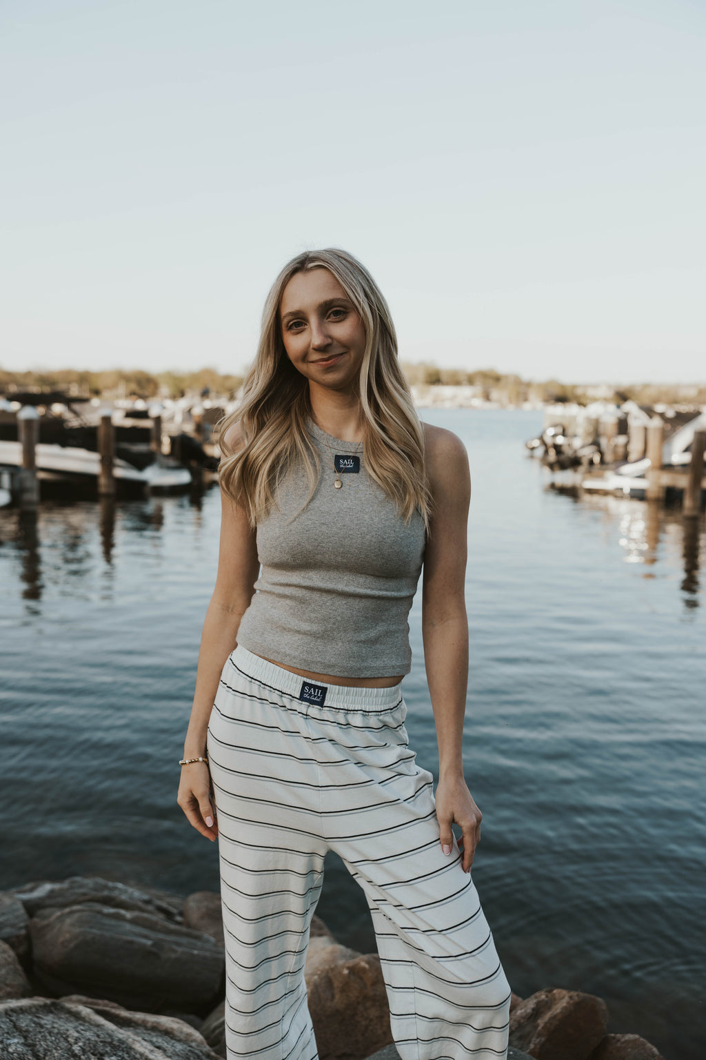 Logo Ribbed Tank