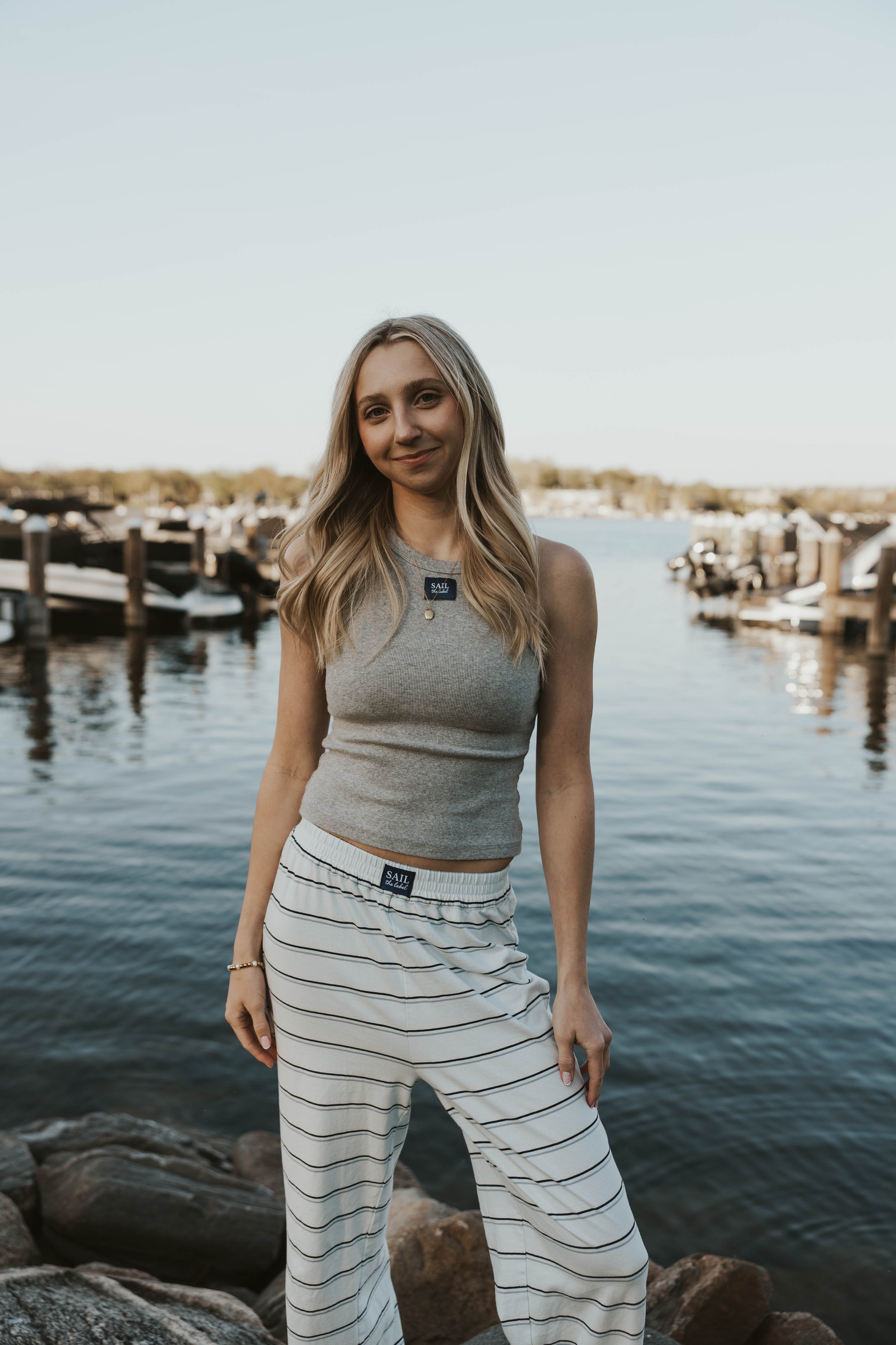 Logo Ribbed Tank