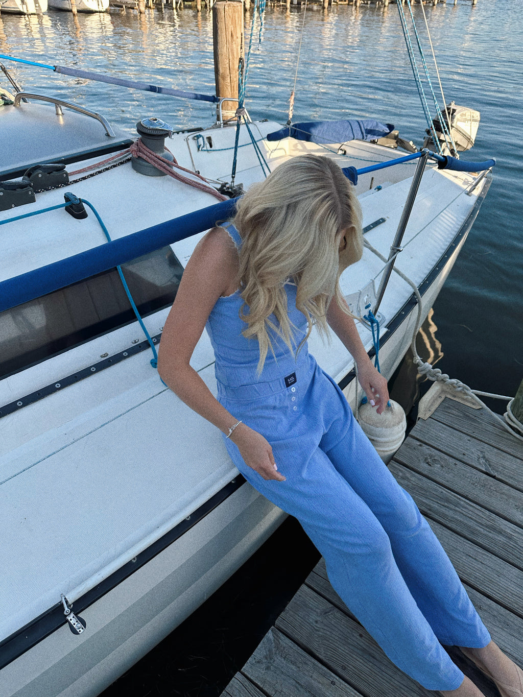 Pointelle Logo Pants