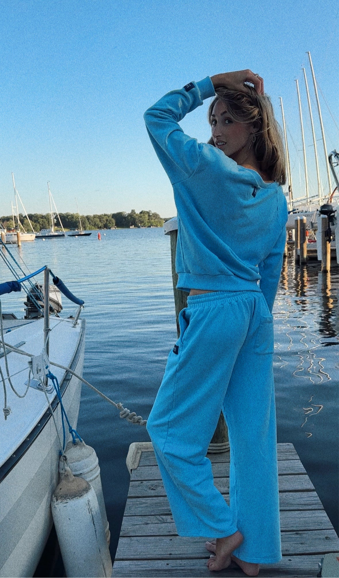 Wide Leg Logo Sweatpants