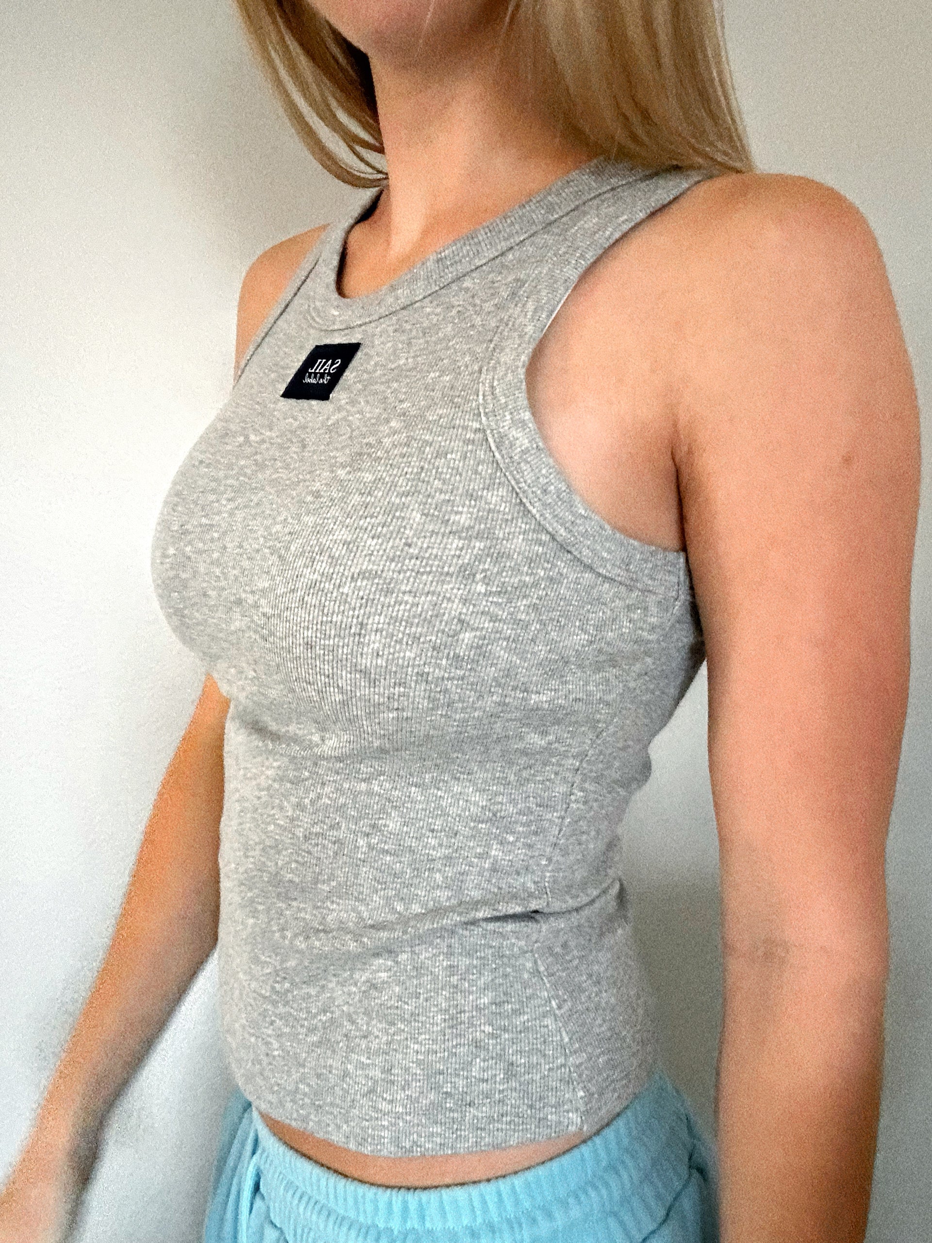 Logo Ribbed Tank