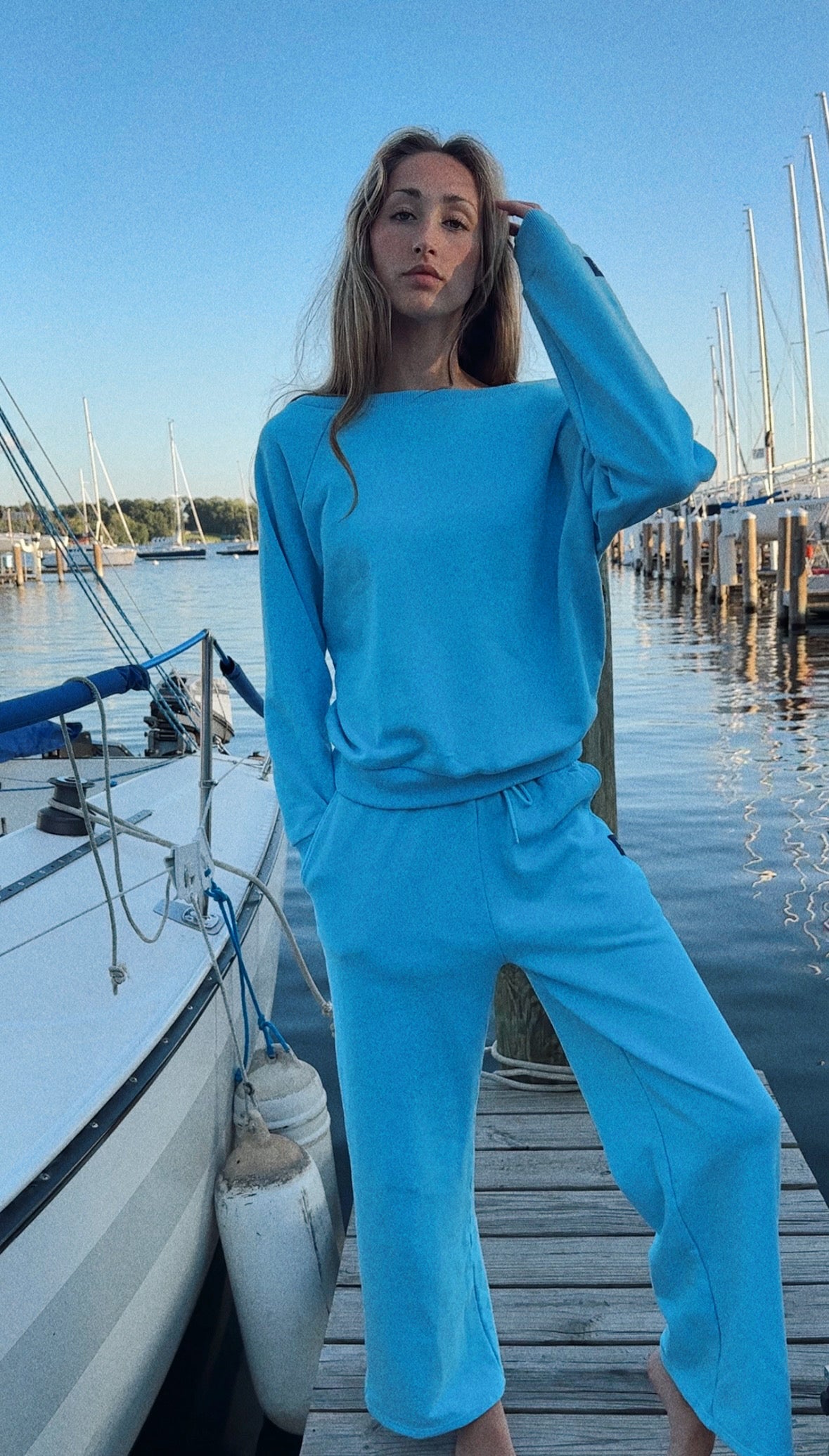 Wide Leg Logo Sweatpants