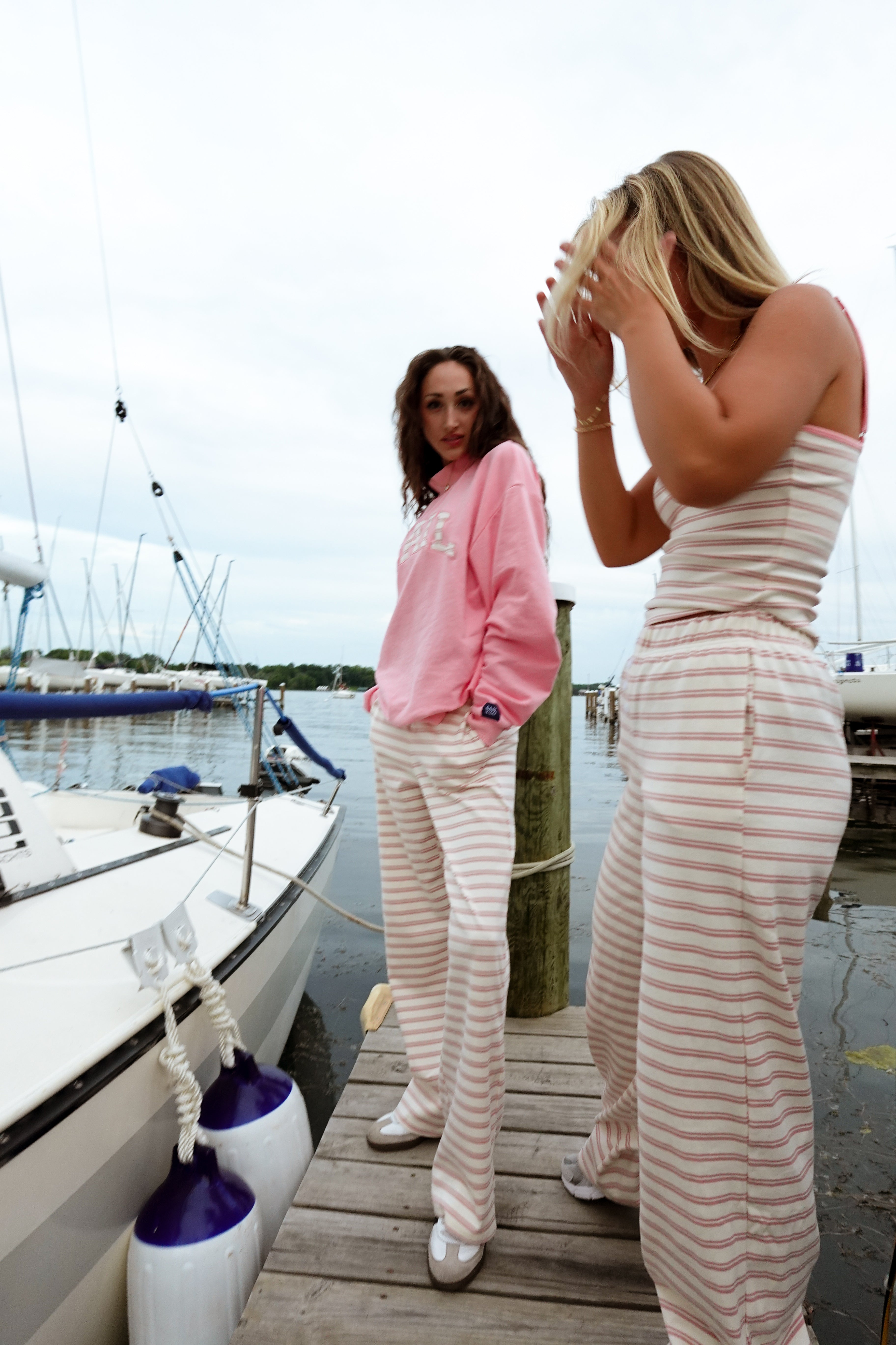 Striped Logo Pants