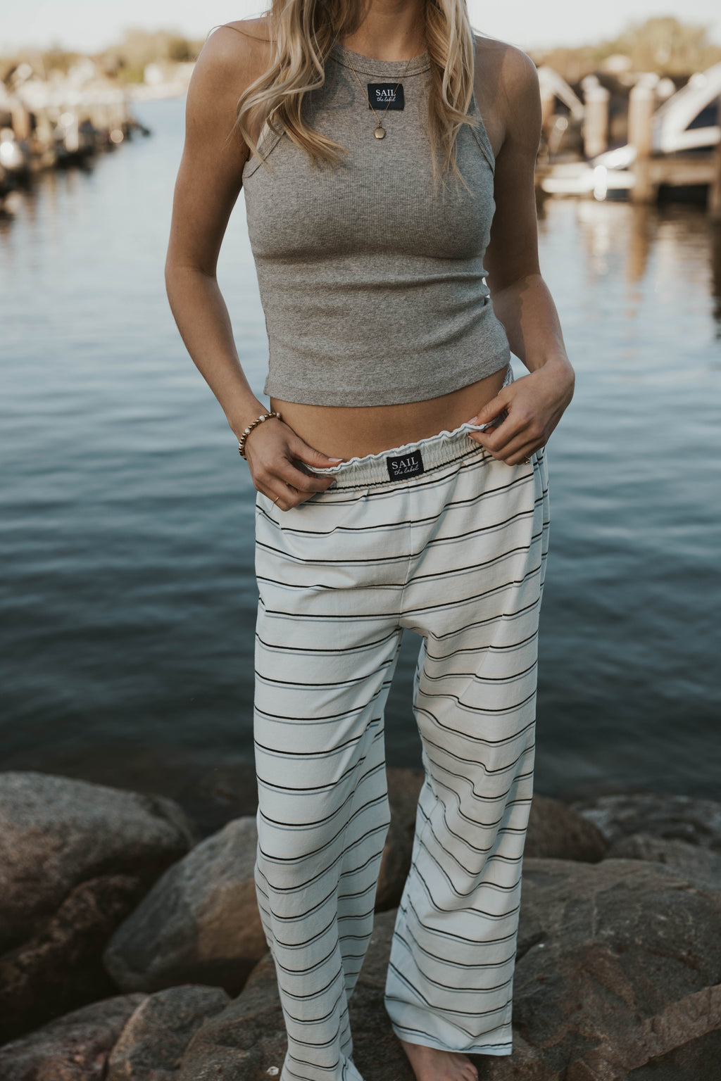 Logo Ribbed Tank
