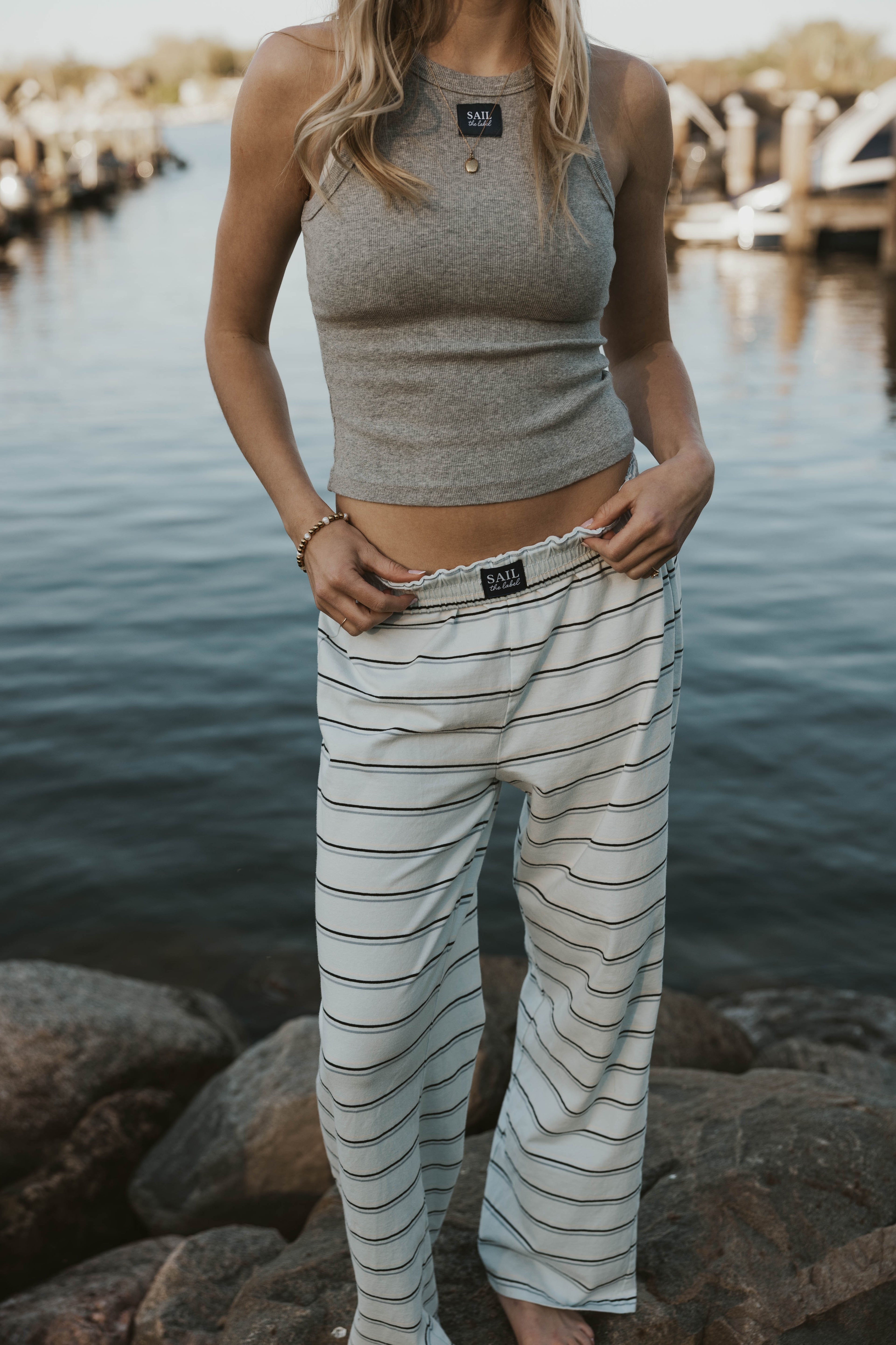 Logo Ribbed Tank