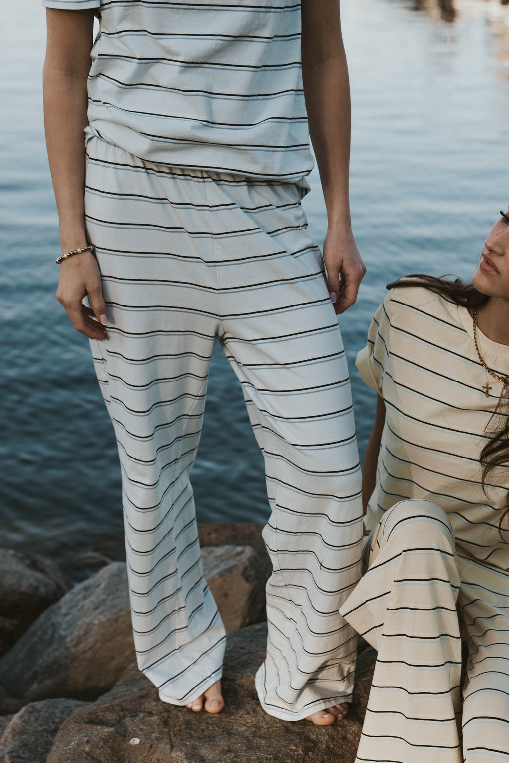 Seaside Logo Pants Blue Stripe