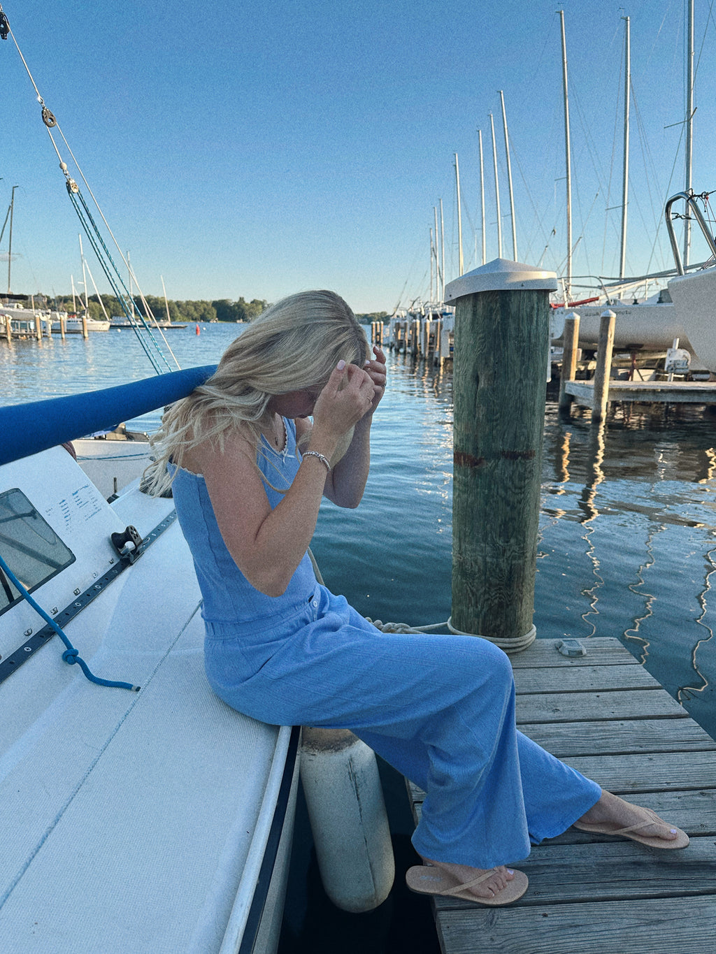 Pointelle Logo Pants