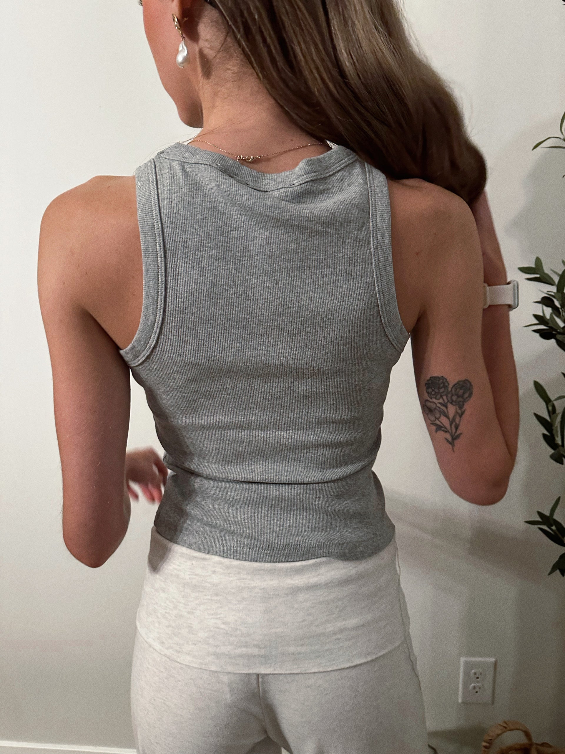 Logo Ribbed Tank – Sail the Label