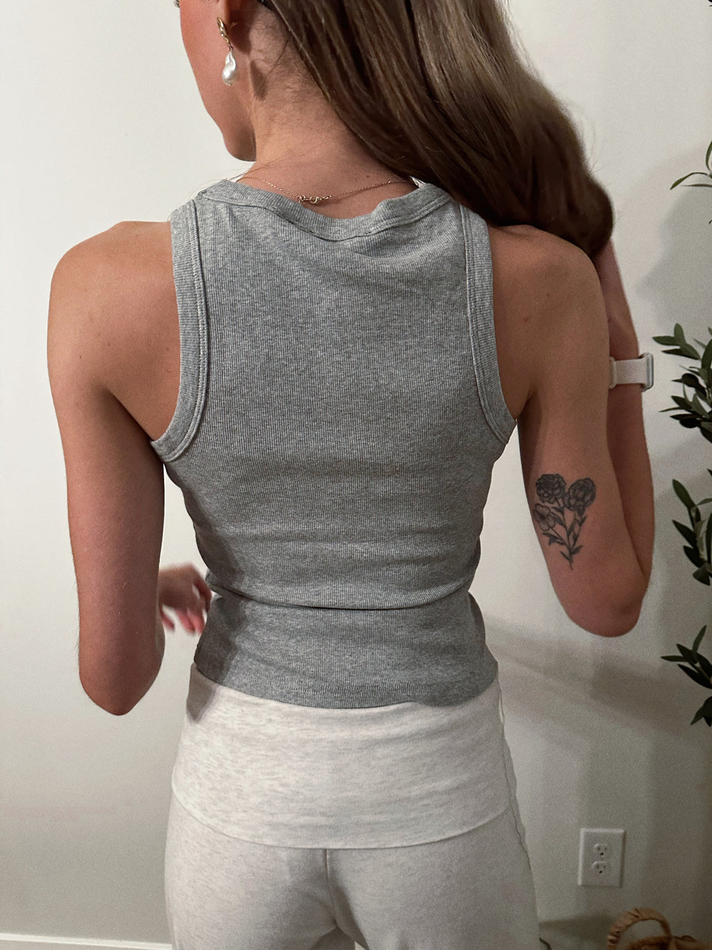 Logo Ribbed Tank